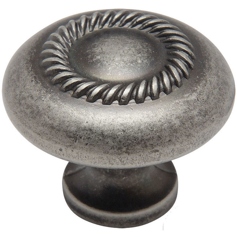 Cosmas 228WN Weathered Nickel Rope Cabinet Knob
