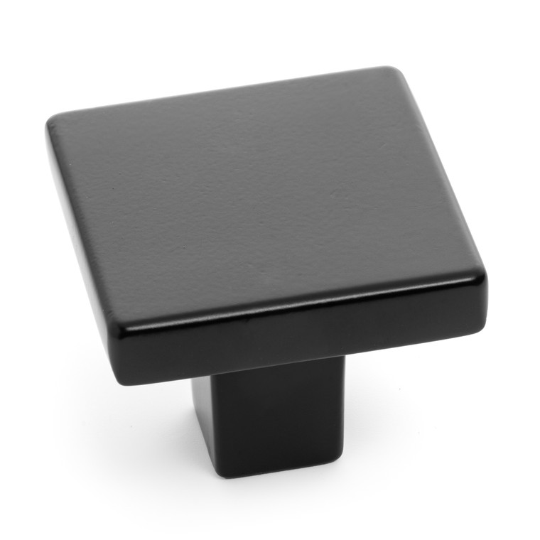 Cosmas 14899FB Flat Black Modern Contemporary Square Cabinet Knob