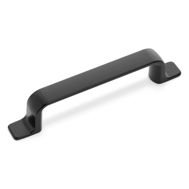 Cosmas 14901-128FB Flat Black Contemporary Cabinet Pull