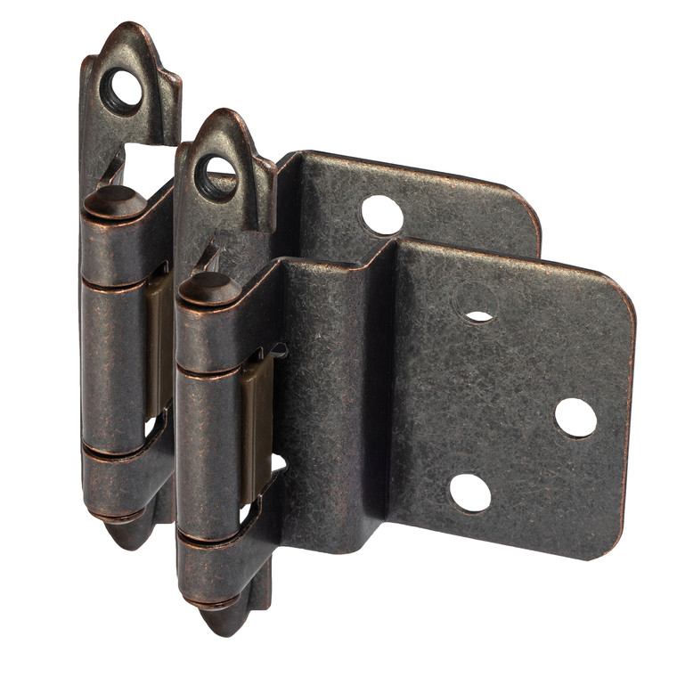 Cosmas 15628-ORB Oil Rubbed Bronze Hinge 3/8" Inset (Pair)