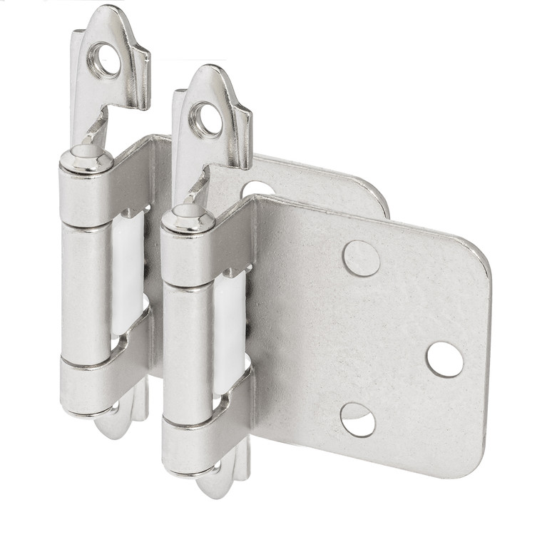 Cosmas 15539-SN Satin Nickel Hinge Variable Overlay (Pair)