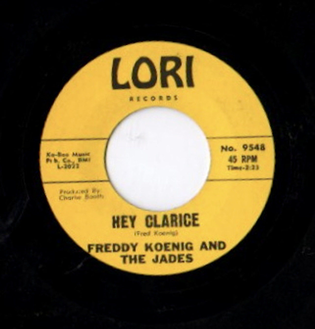 FREDDY KOENIG AND THE JADES - HEY CLARICE - Norton Records