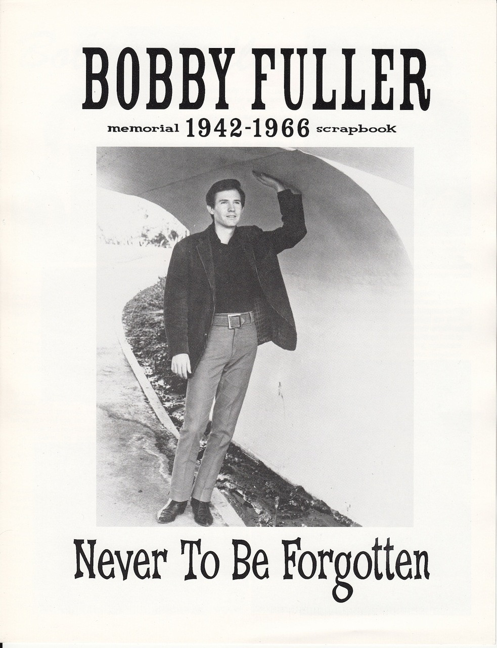 BOBBY FULLER POSTER - KICKS BOOKS 5TH ANNIVERSARY BLAST BOOK LAUNCH -  Norton Records