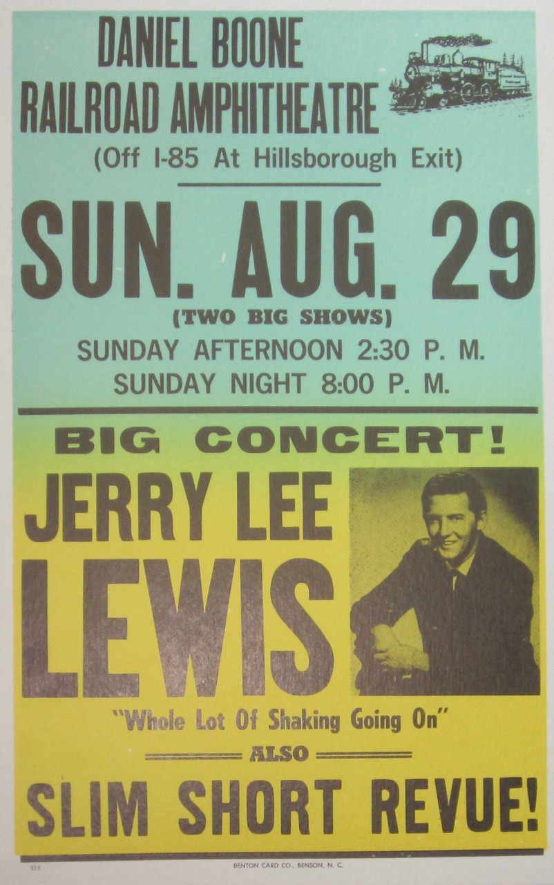 JERRY LEE LEWIS POSTER #1 - Norton Records