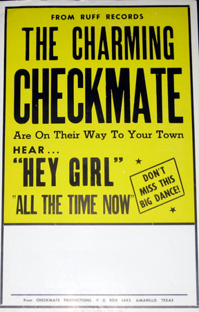 Ray Ruff Checkmates CHECKMATES POSTER - Norton Records