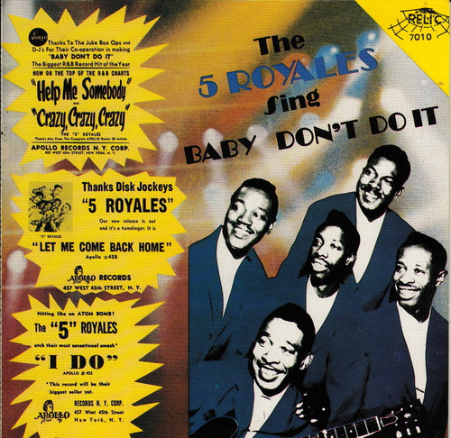 FIVE ROYALES - BABY DON'T DO IT (CD 7010)