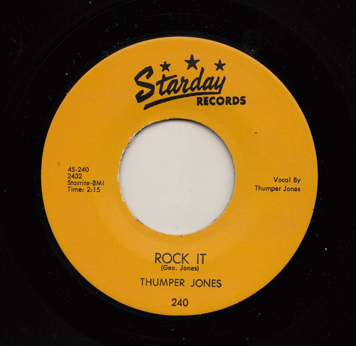 JONES ,  THUMPER JONES - ROCK IT JONES ,  THUMPER JONES - ROCK IT