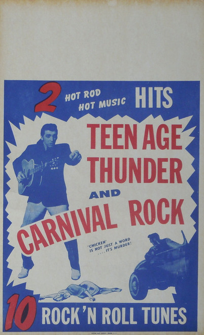 CARNIVAL ROCK POSTER (ORIG) 1957