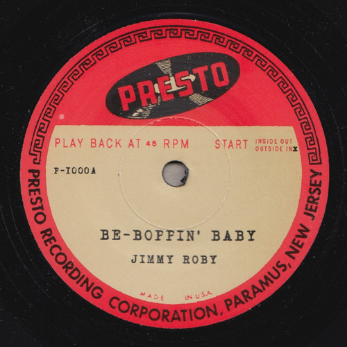 ROBY , JIMMY ROBY - BE-BOPPIN' BABY