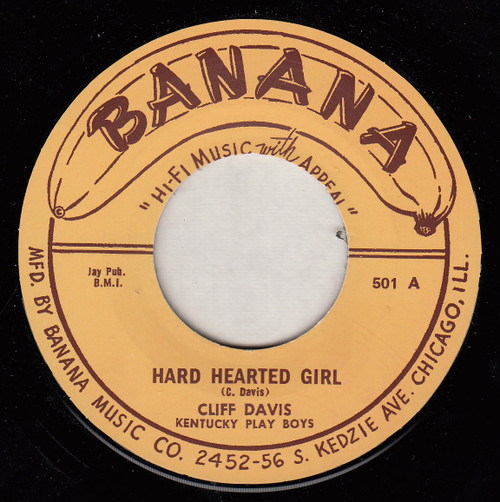 DAVIS - CLIFF DAVIS - HARD HEARTED GIRL DAVIS - CLIFF DAVIS - HARD HEARTED GIRL