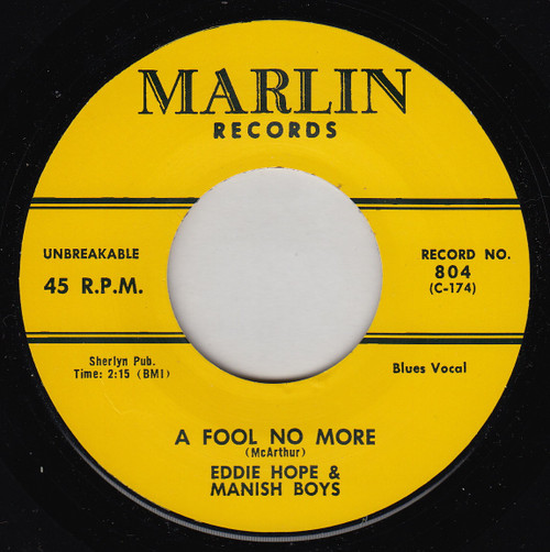 EDDIE HOPE - A FOOL NO MORE