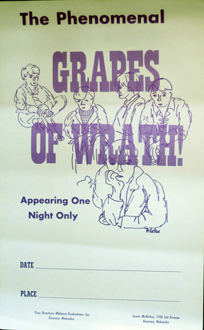 GRAPES OF WRATH POSTER - Norton Records