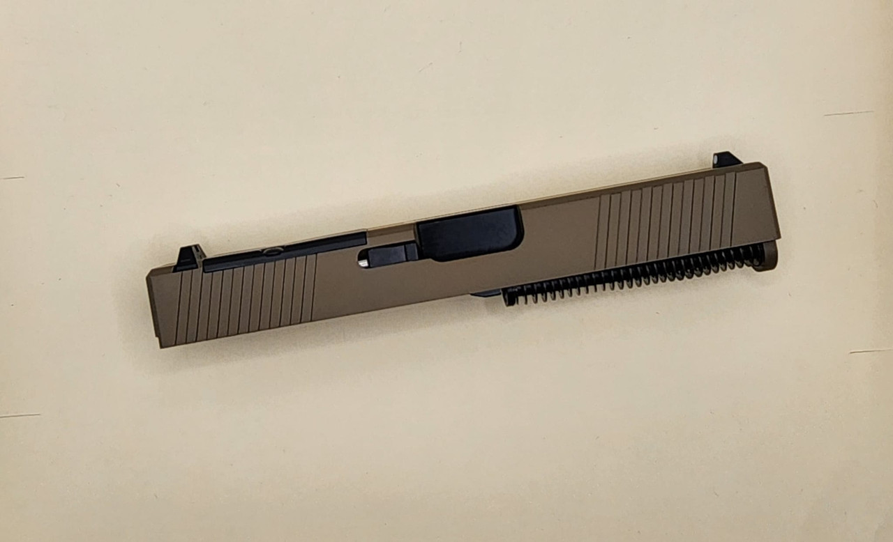 Glock 19 Complete Slide - Ported RMR Cut FDE Slide fits G19 G3
