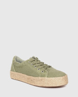 Ultra Sage Canvas Lace Up Espadrille Sneaker. 