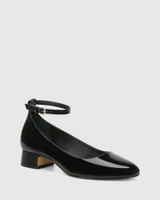 Elinda Black Patent Leather Pump 