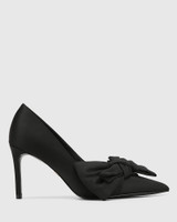 Sierra Black Recycled Satin Pump 