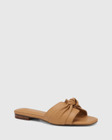 Dua Dark Sand Leather Slide 