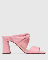 Sally Petal Pink Leather Mule 
