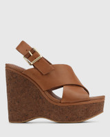 Ximi Bark Leather Platform Wedge 