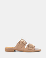 Merl Taupe Leather Sandal 