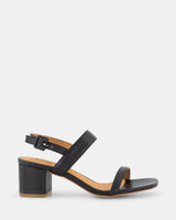 Malone Black Leather Heel  Malone Black Leather Heel