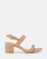 Malone Taupe Leather Heel  Malone Taupe Leather Heel