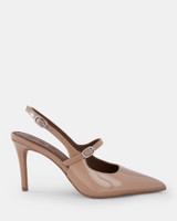 Milan Buff Patent Leather Heel 