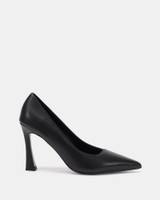 Note Black Leather Pump 
