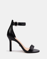 Zeze Black Leather Stiletto Heel 