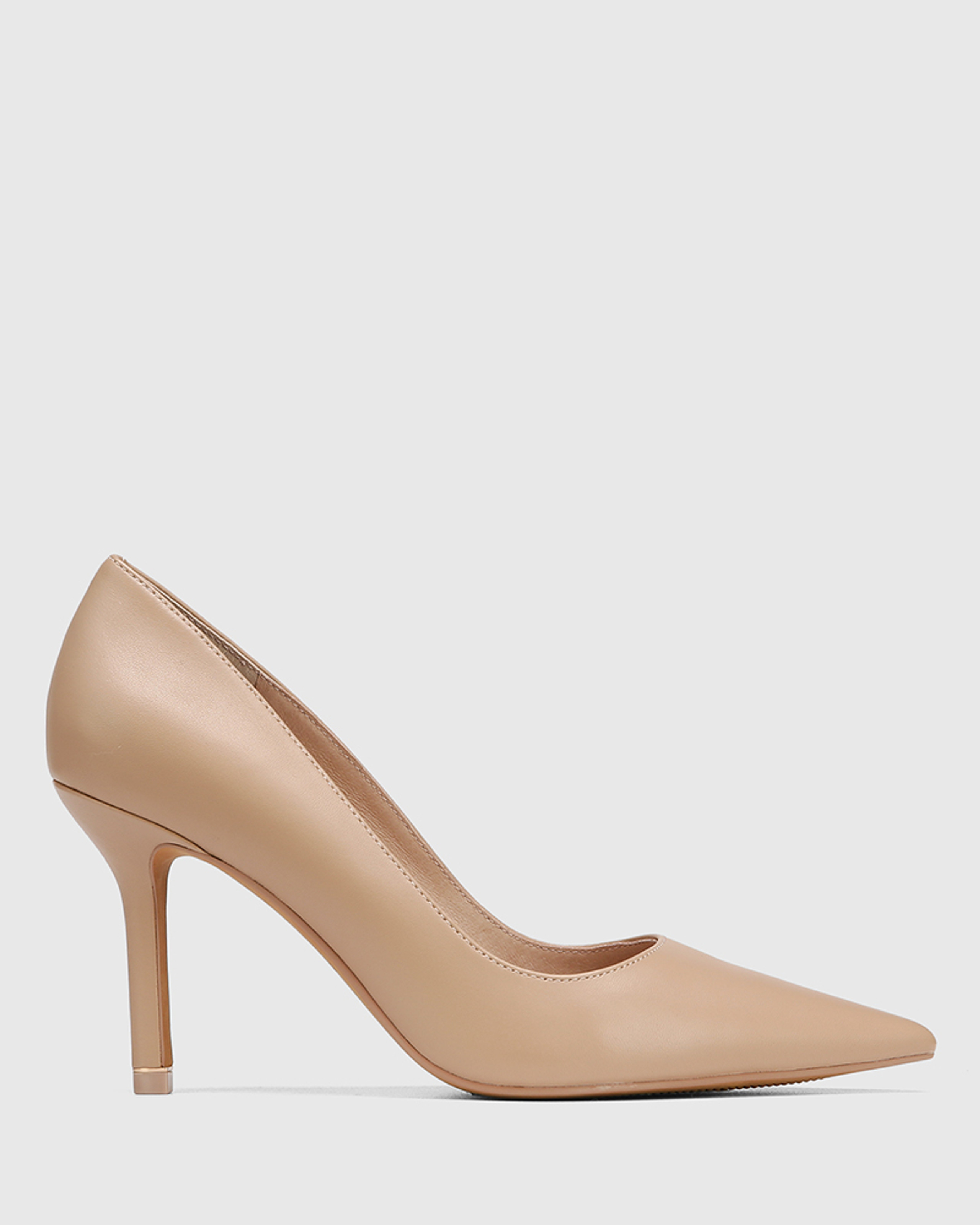 Quendra New Flesh Leather Pointed Toe Pump