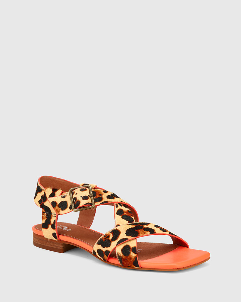 leopard print sandals womens