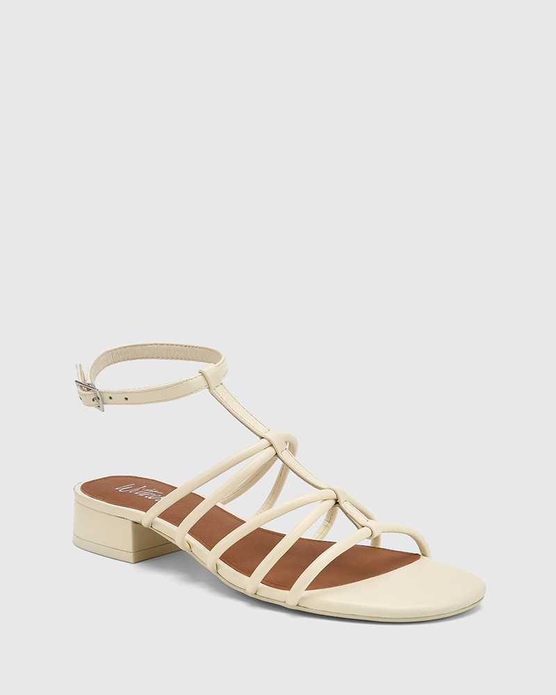 flat block heel sandals