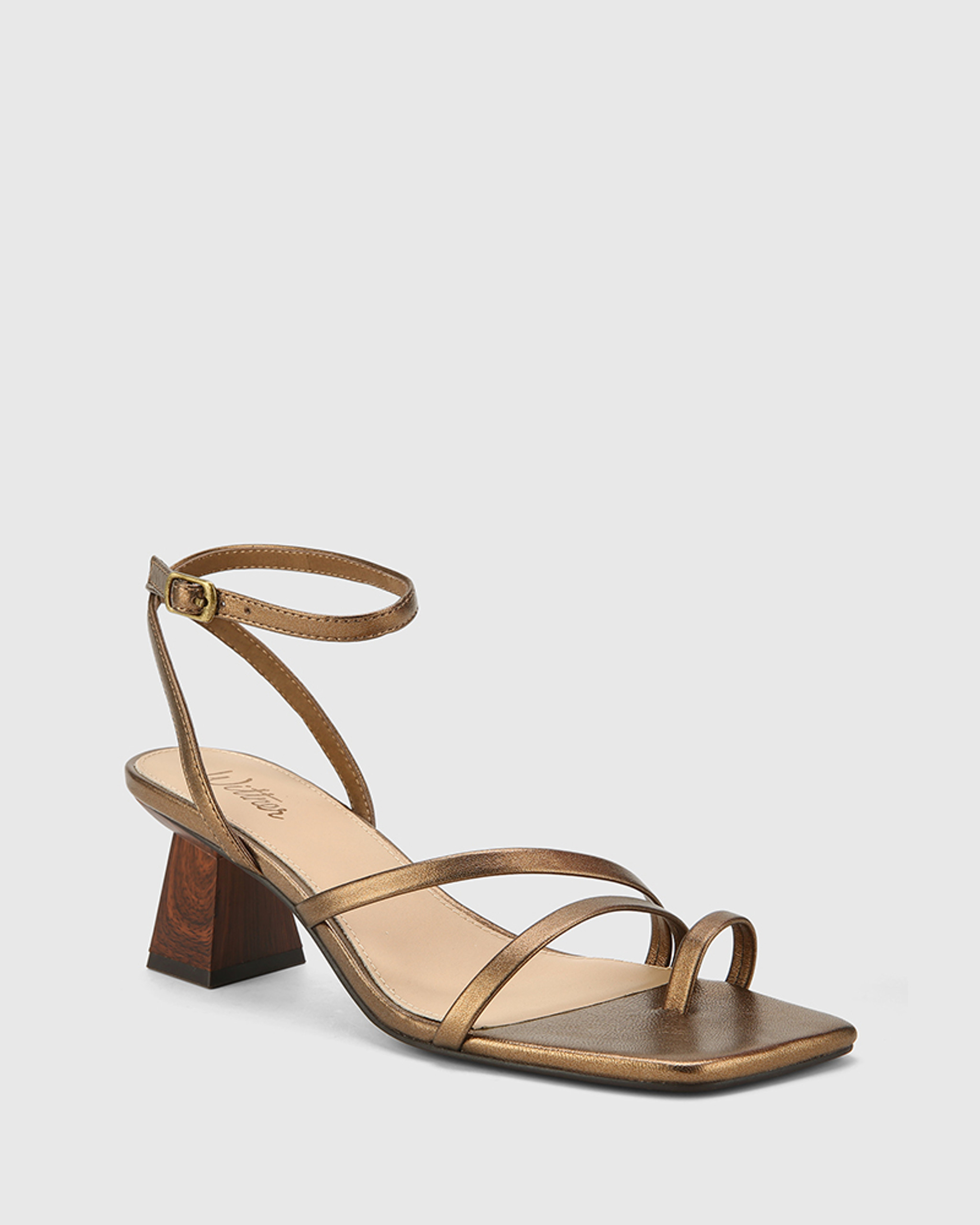 bronze sandal heels