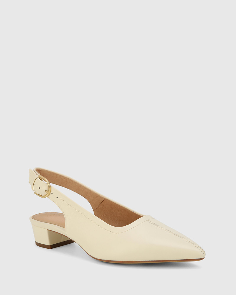 low slingback shoes