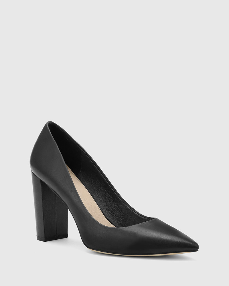 Black Leather Pumps | Wittner Shoes