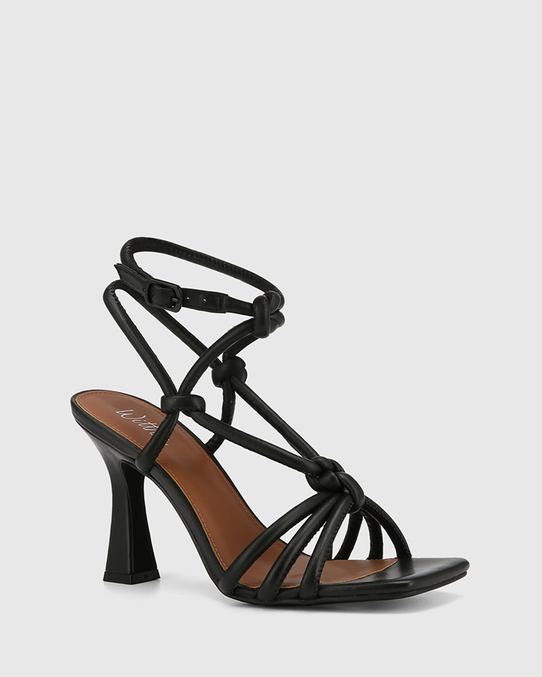 Miss Lola | Gossip Girl Black Strappy High Heels – MISS LOLA