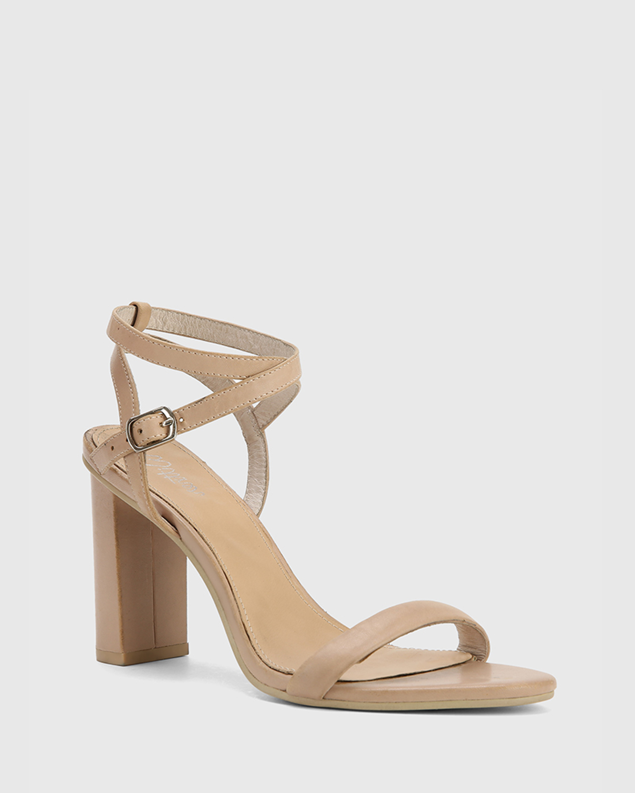 Nude heels with sales block heel