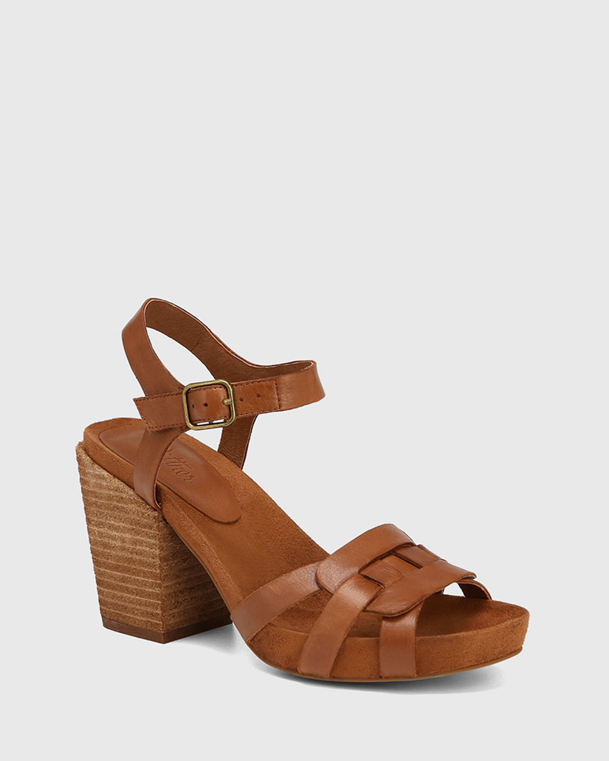 Tan high heel on sale sandals