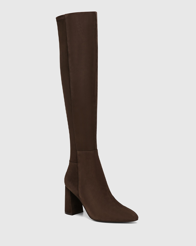cheap brown over the knee boots