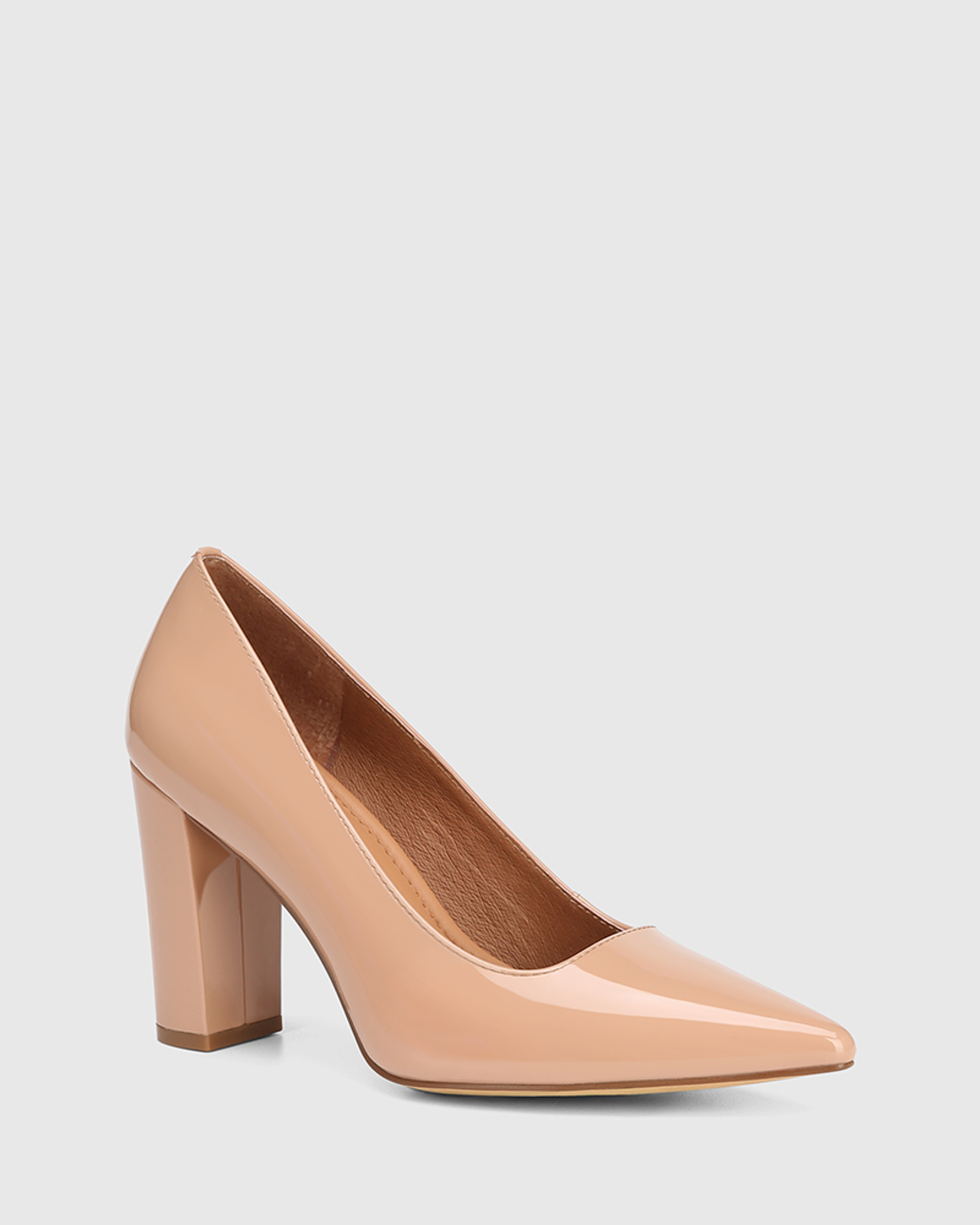 Low heel pumps shoes brown leather MARINA - LUISA TOLEDO