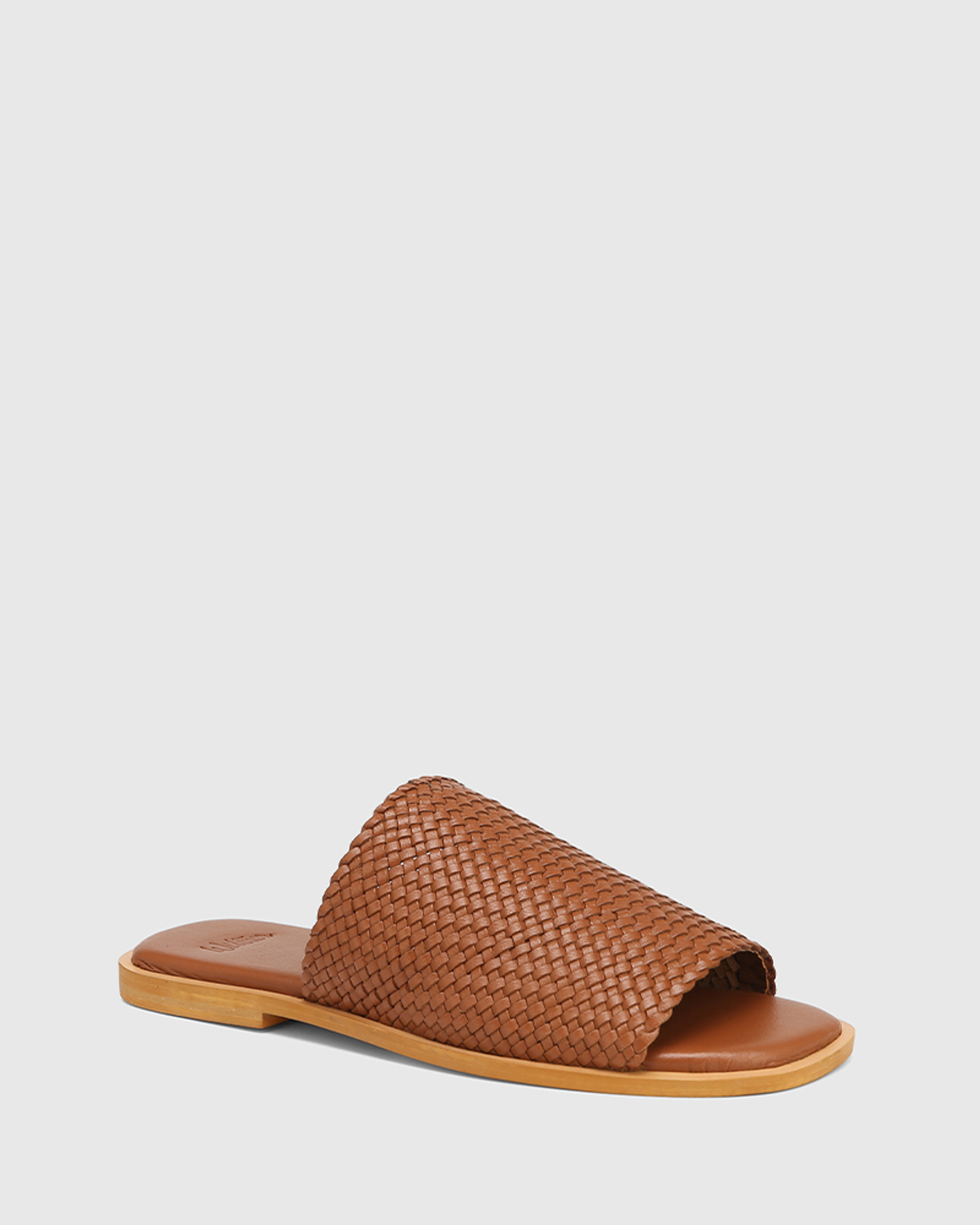 Woven sales flat sandals