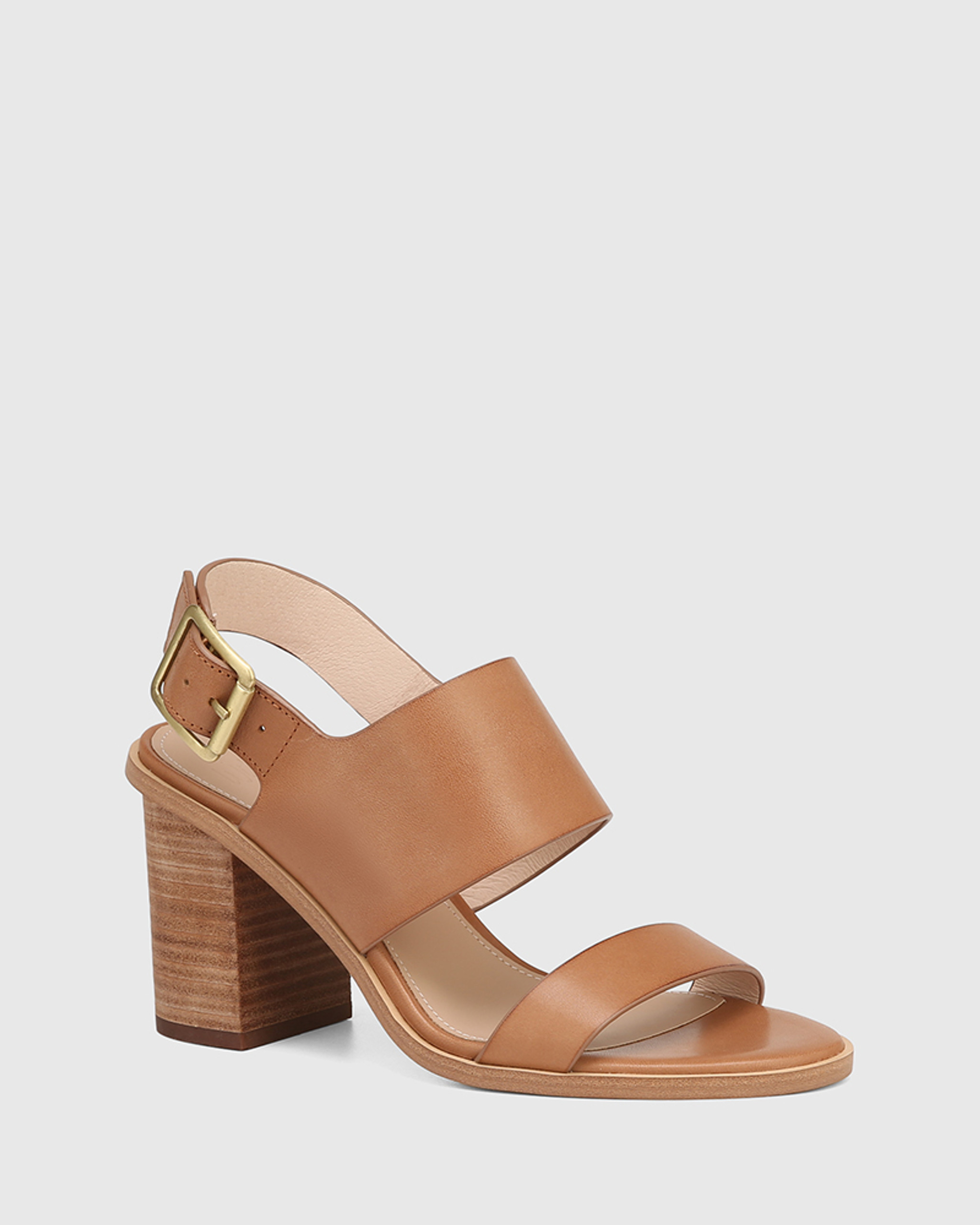 Cognac sandal shop heels