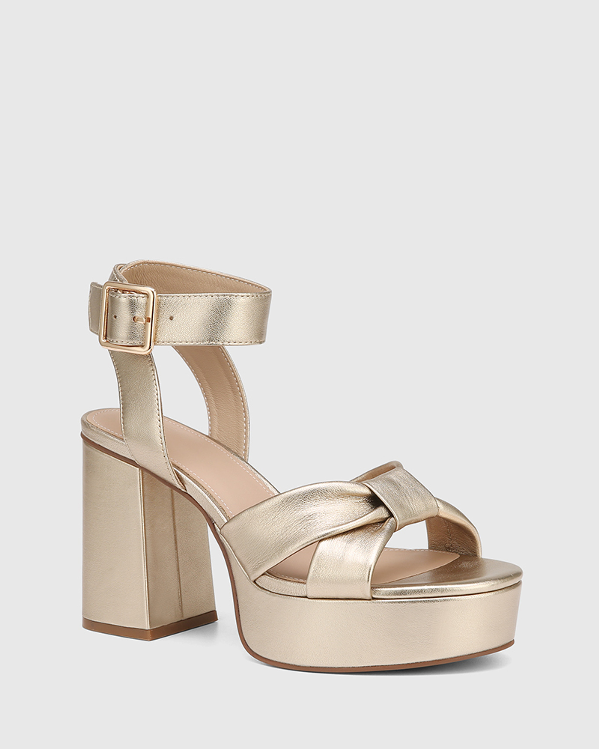 Champagne Platform Heels Tan Size 9 - $15 (57% Off Retail) - From Katie