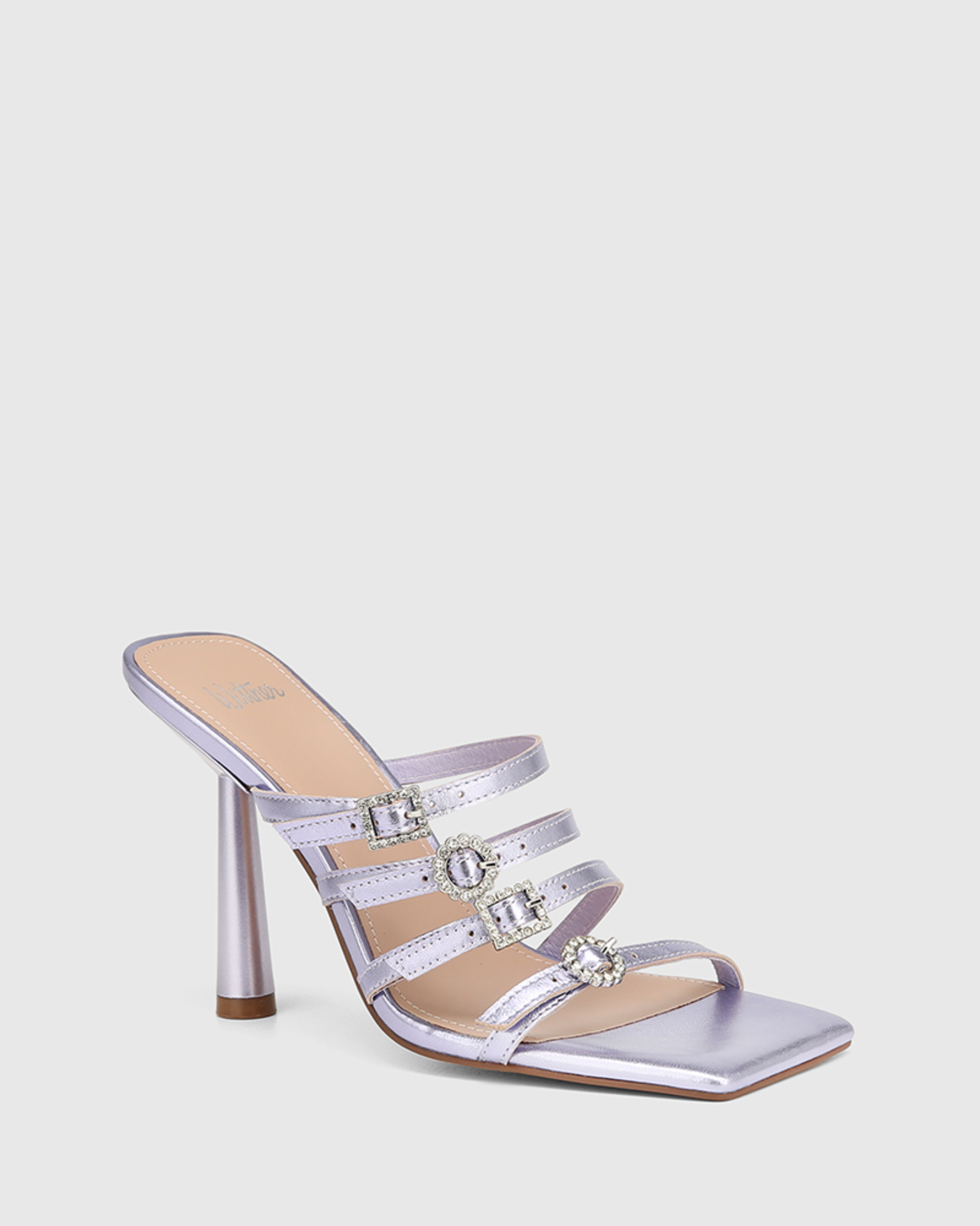 Divine 105 metallic sandals in silver - Aquazzura | Mytheresa