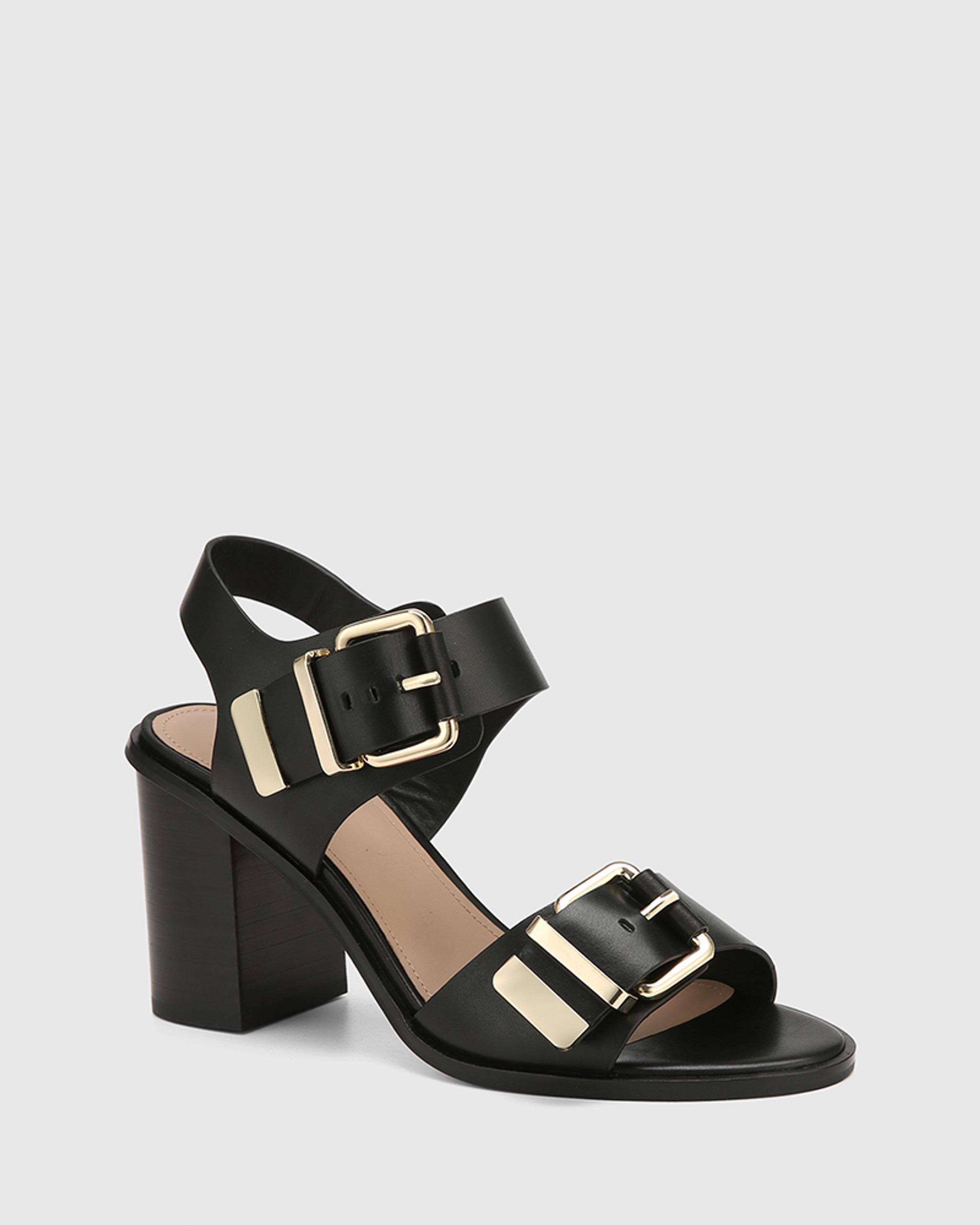 Inblu Women Black Block Heel Sandal with Buckle Styling (MS19_BLACK) – The  Condor Trendz Store