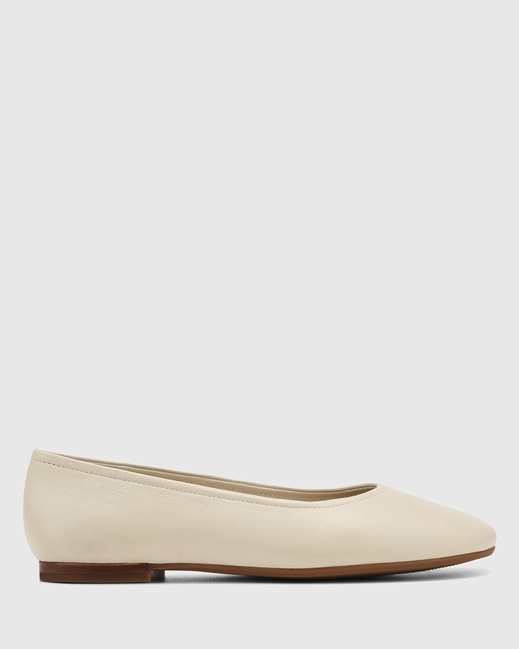 ivory ballet flats