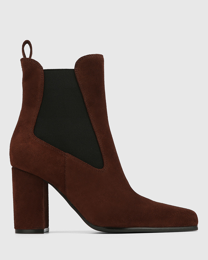 Haze Woodland Brown Suede Leather Ankle Boot