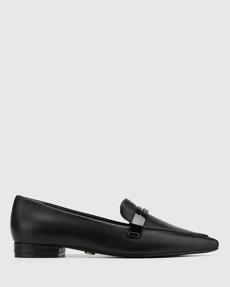 Moira Black Leather Loafer