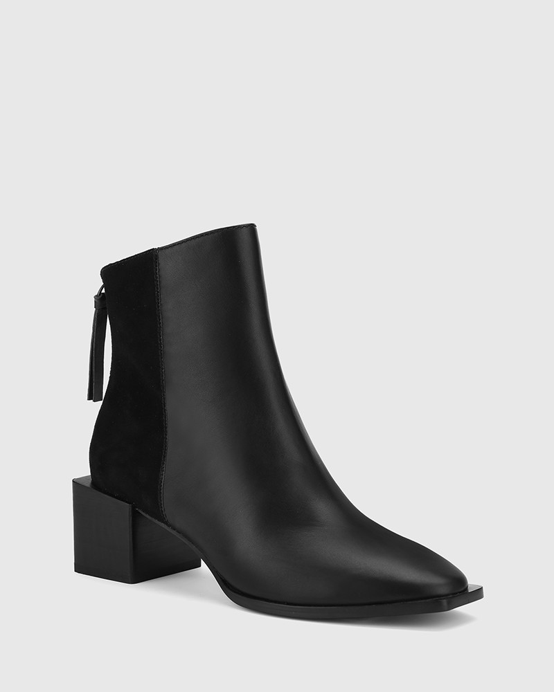 square heel boots