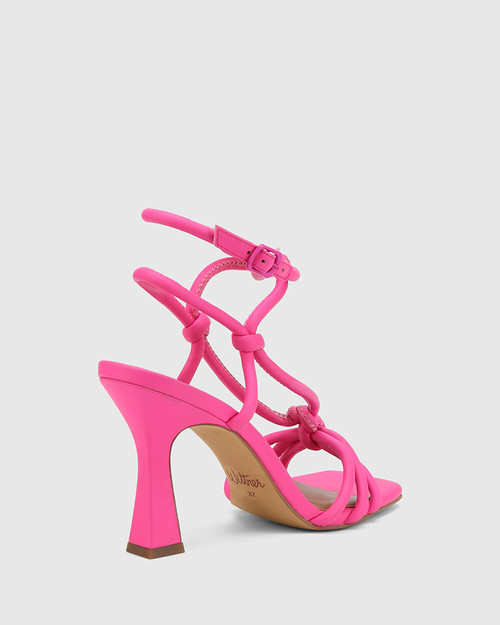 fuchsia strappy heels